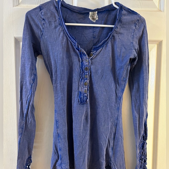 Free People Tops - Vintage Free People Long sleeve shirt size xs